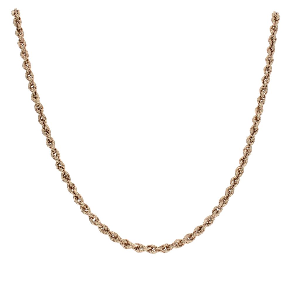 9ct Yellow Gold Rope Chain 16