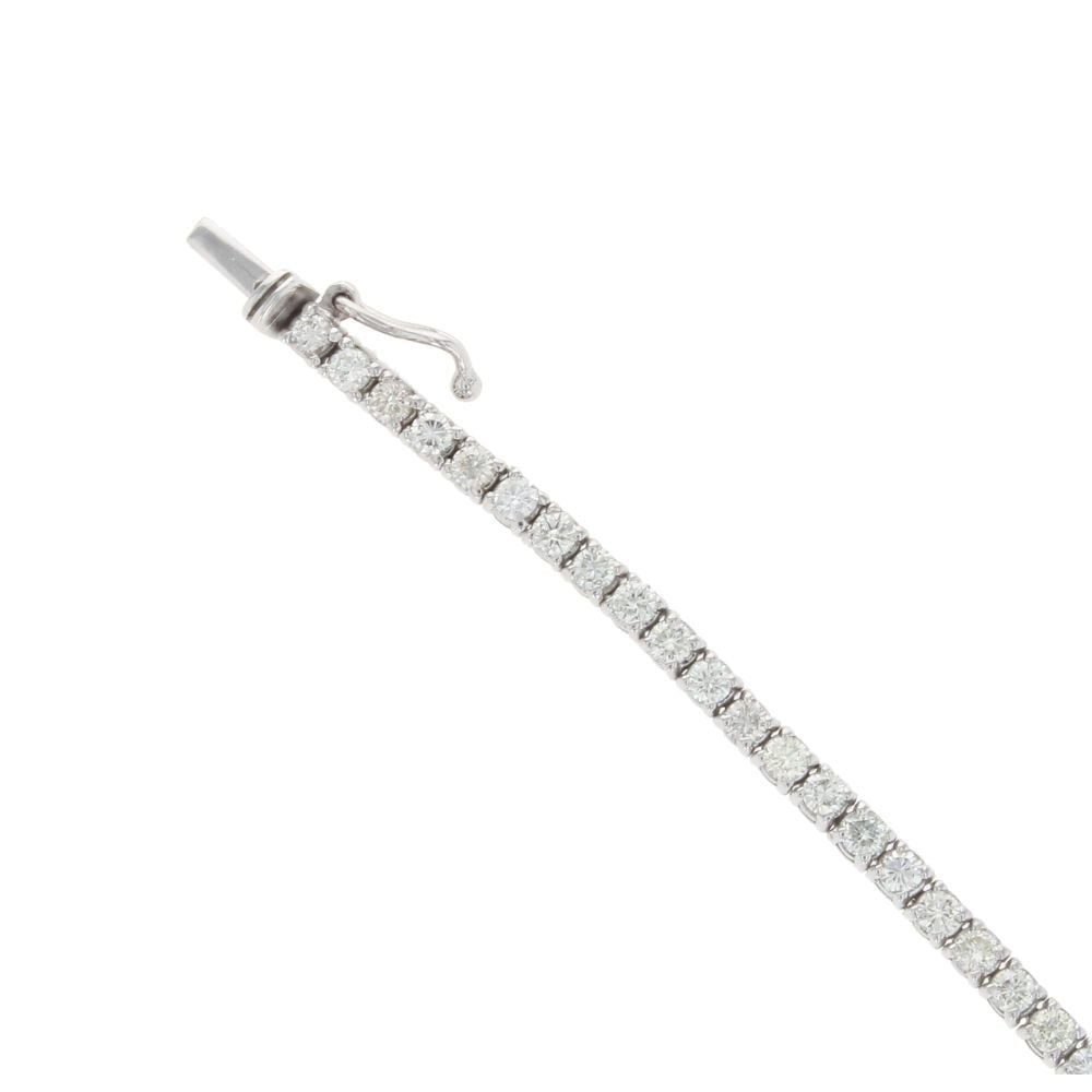 18ct White Gold 3.41ct Diamond Tennis Bracelet