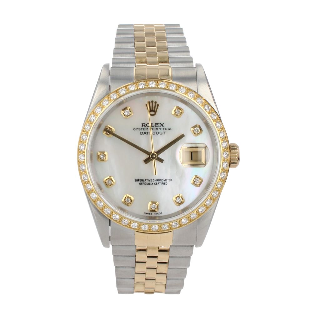 Rolex Custom Datejust Pre Owned Watch Ref 16233 Ramsdens Jewellery