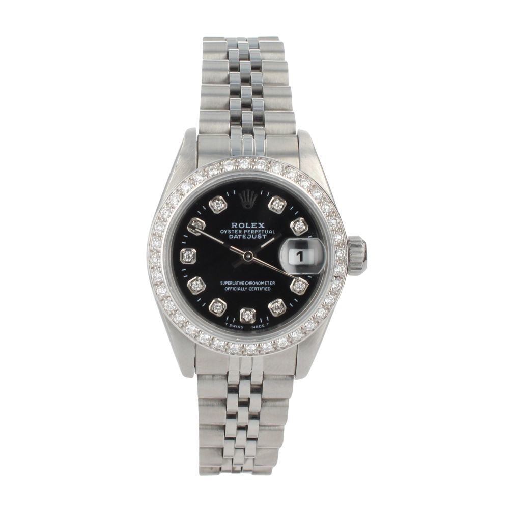 Rolex Custom Datejust Pre Owned Watch Ref 69174