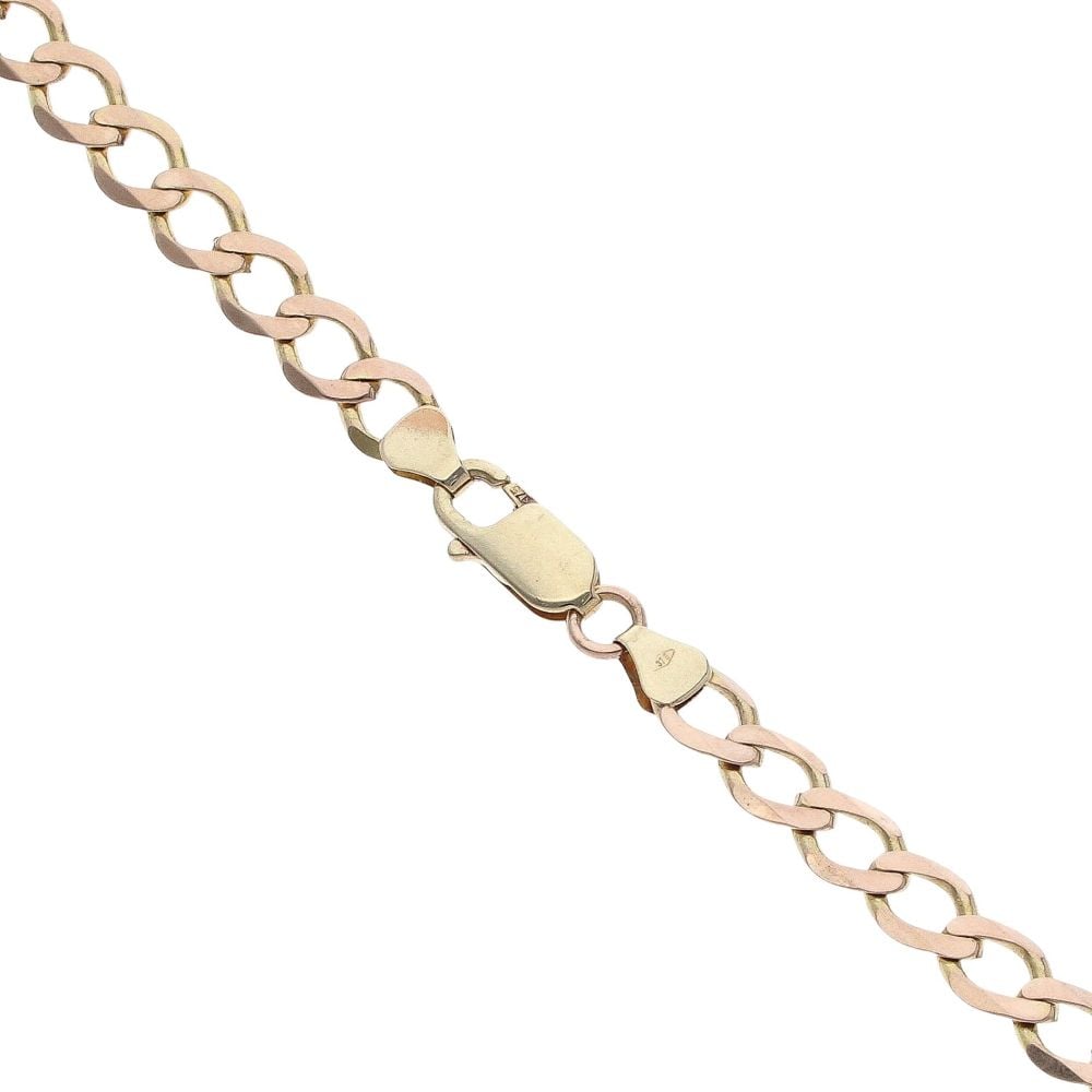 9ct Yellow Gold Hallmarked Ingot Pendant And Chain 22"