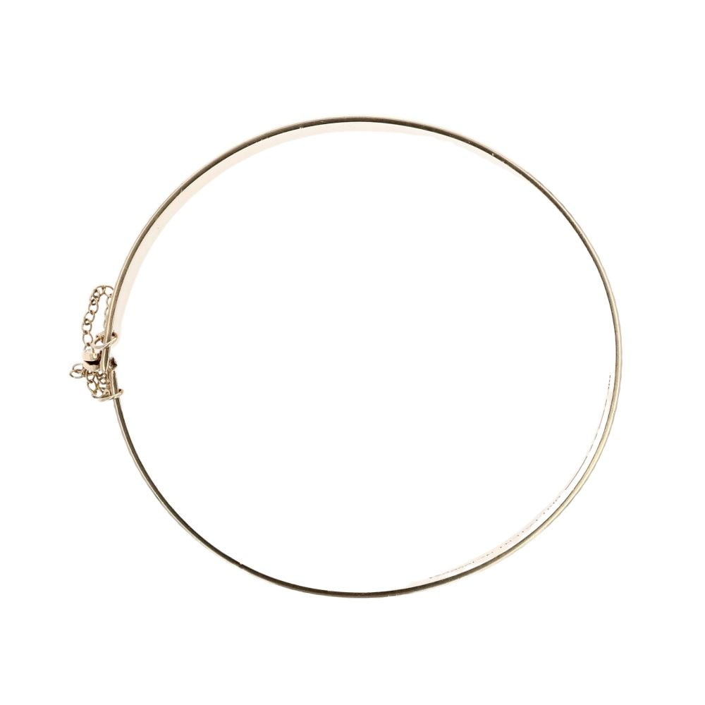 9ct Yellow Gold Patterned Bangle