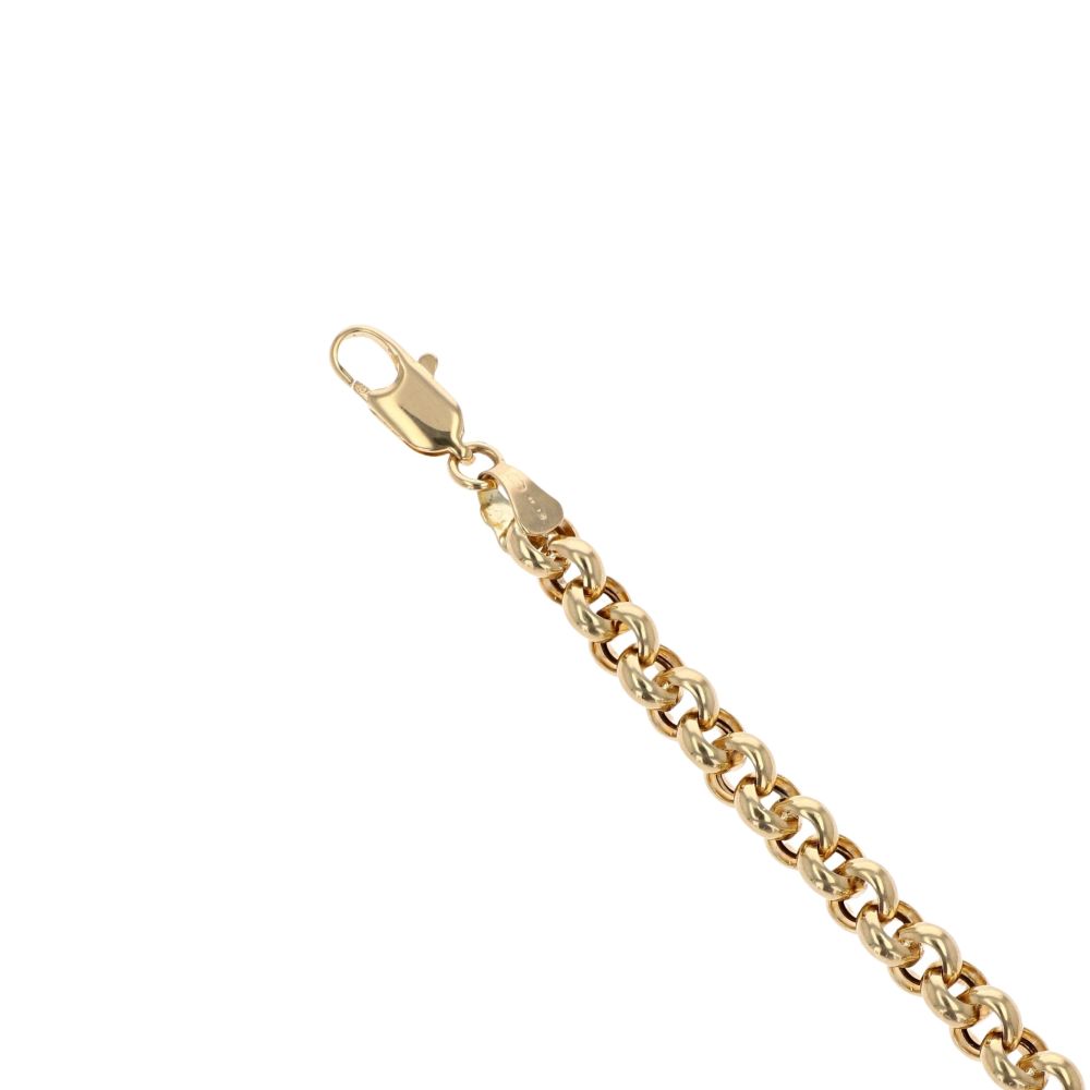 18ct Yellow Gold Belcher Bracelet 7" Ramsdens Jewellery