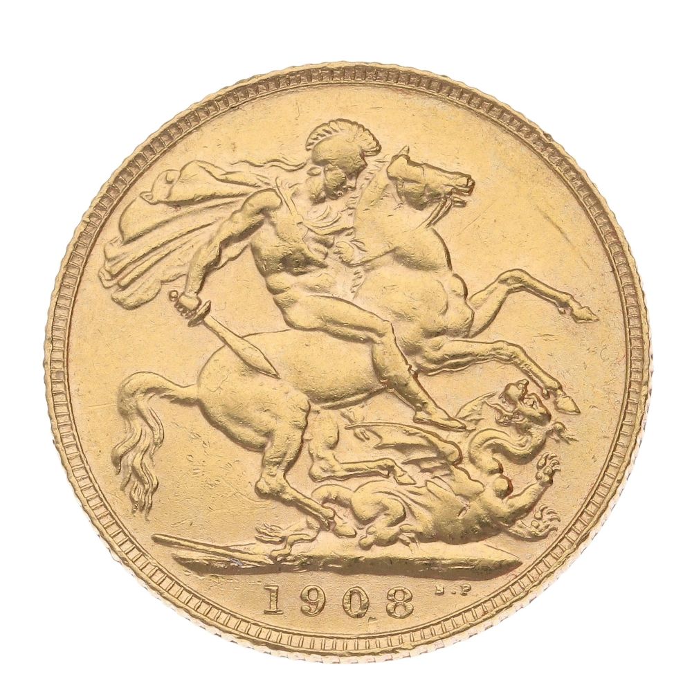 1908 Edward VII Full Sovereign Coin