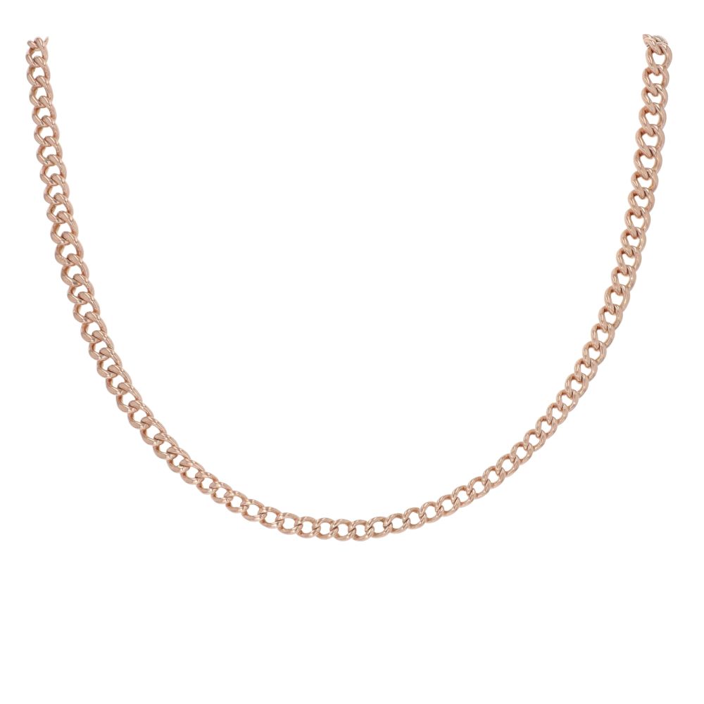9ct Rose Gold Albert Chain 16"