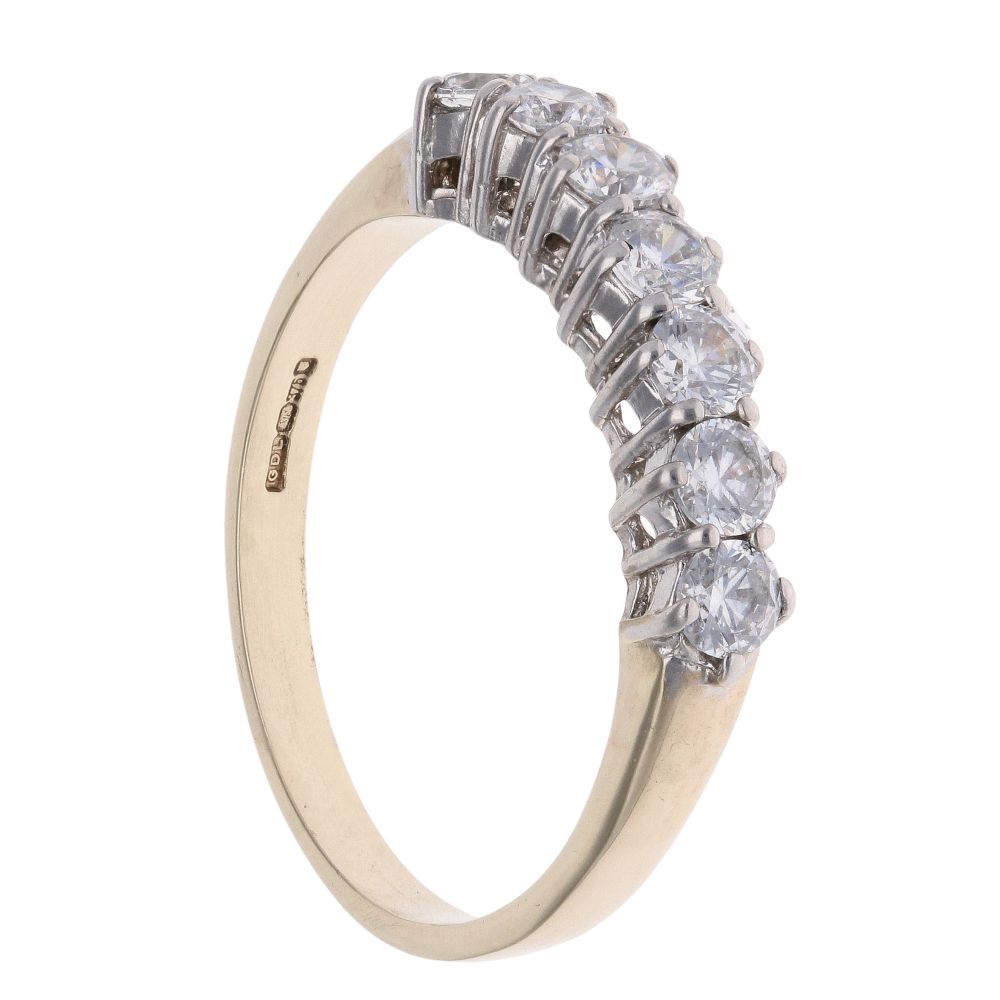 9ct Yellow Gold Cubic Zirconia Half Eternity Ring