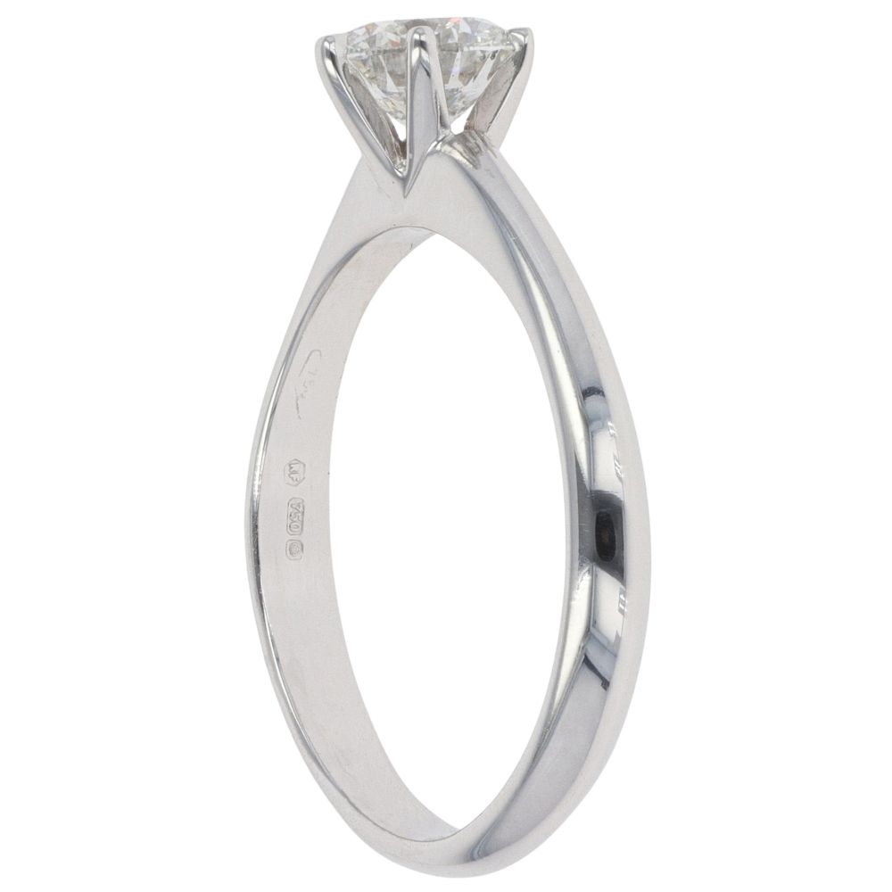 18ct White Gold 1.00ct Brilliant Cut Diamond Solitaire Ring