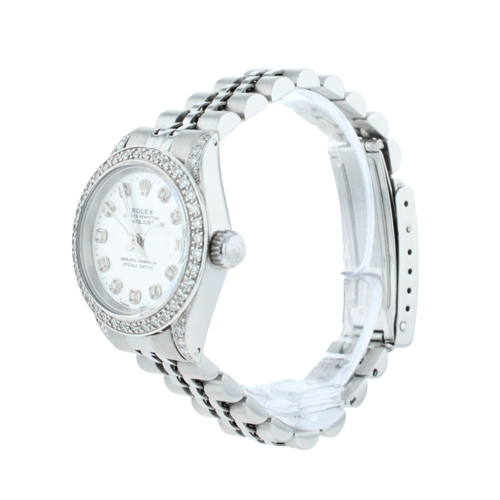 Rolex Custom Datejust Pre Owned Watch Ref 6917