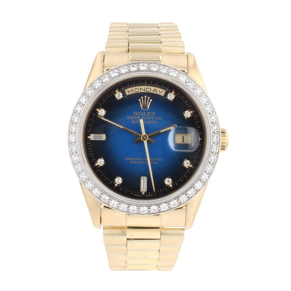 Rolex Custom Day-Date Pre Owned Watch Ref 18238