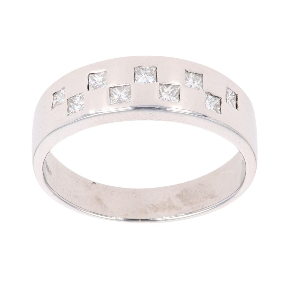 18ct White Gold 0.50ct Princess Cut Diamond Ring