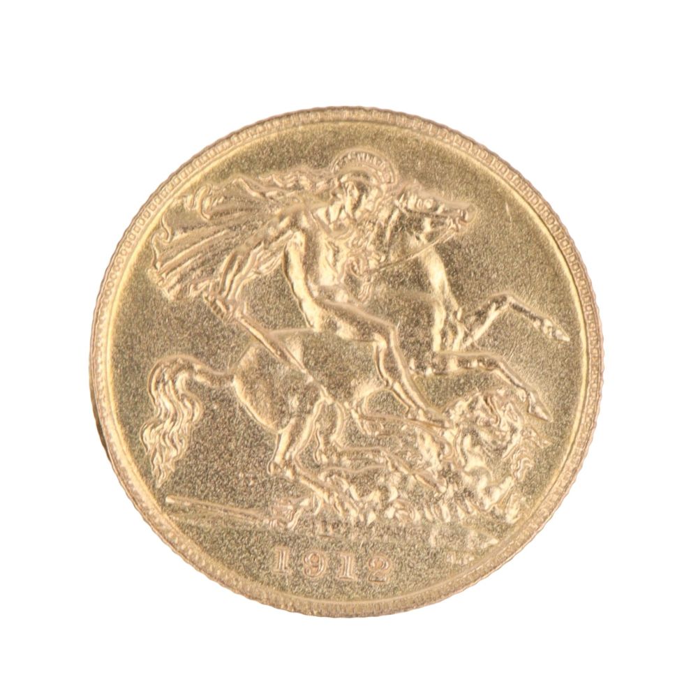 1912 George V Half Sovereign Coin