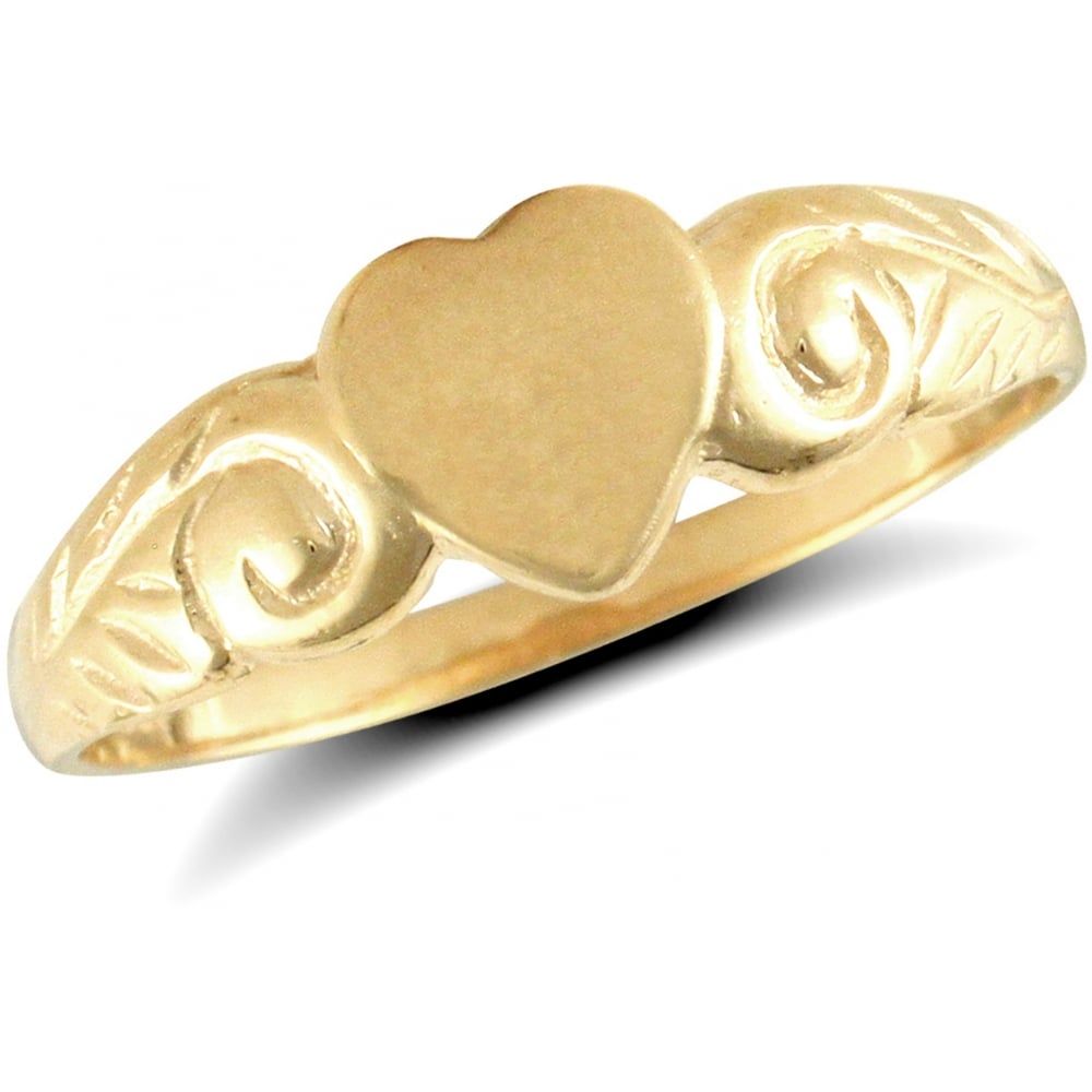 0.20ct Diamond Heart Ring In 9ct Yellow Gold main image 1