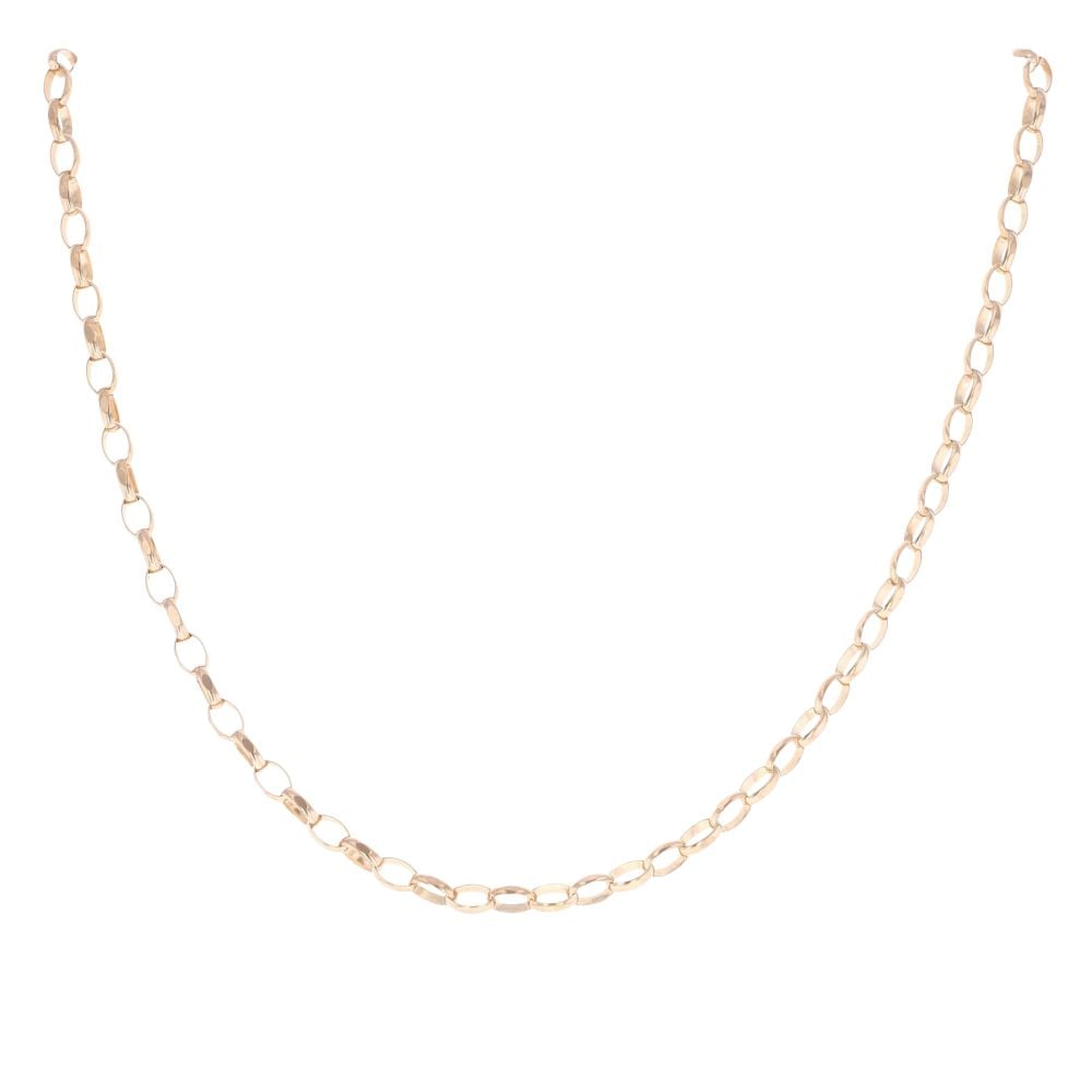 9ct Yellow Gold Belcher Chain 18"
