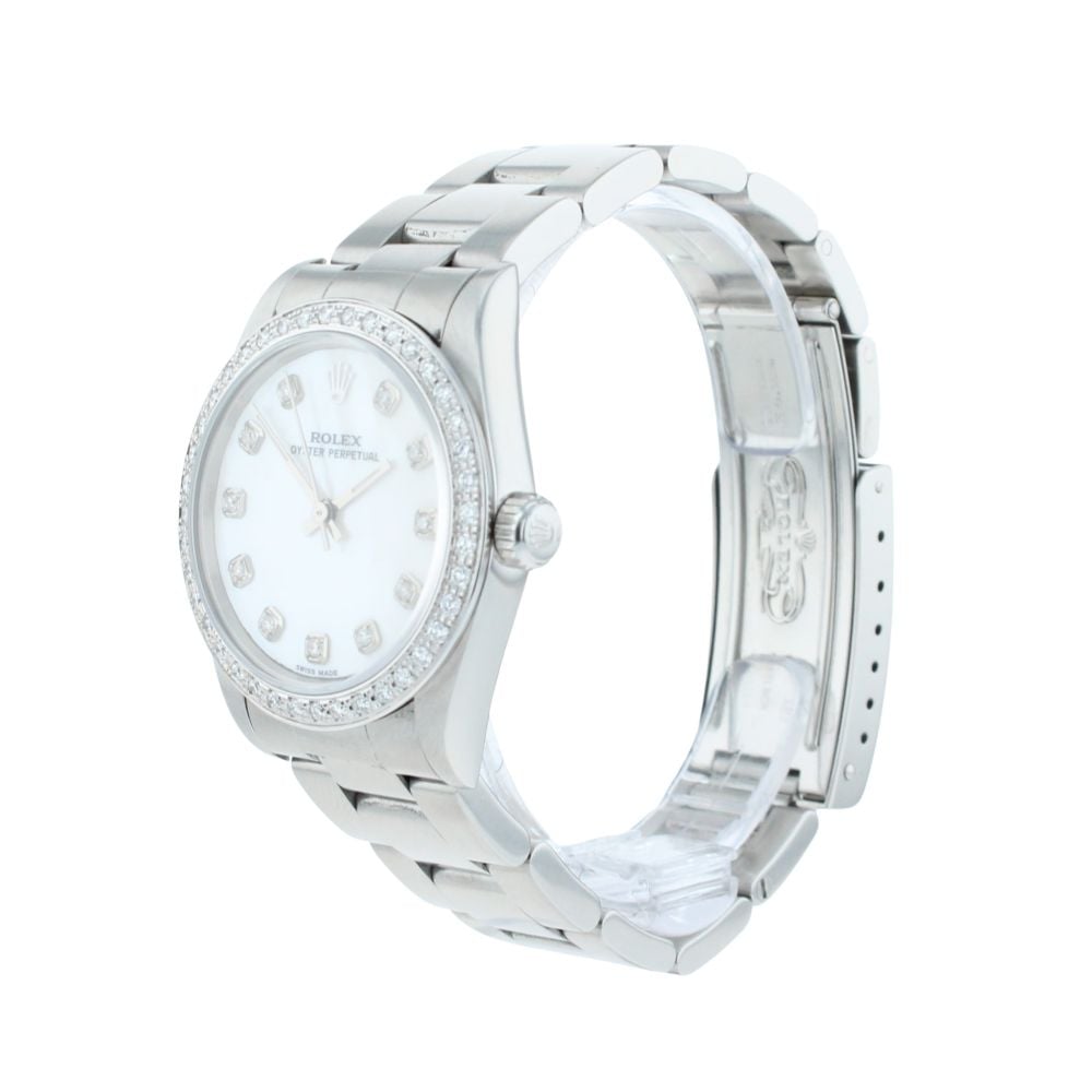 Rolex Custom Oyster Perpetual Pre Owned Watch Ref 77080