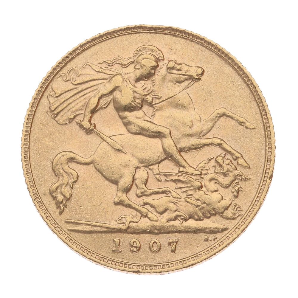 1907 Edward VII Half Sovereign Coin