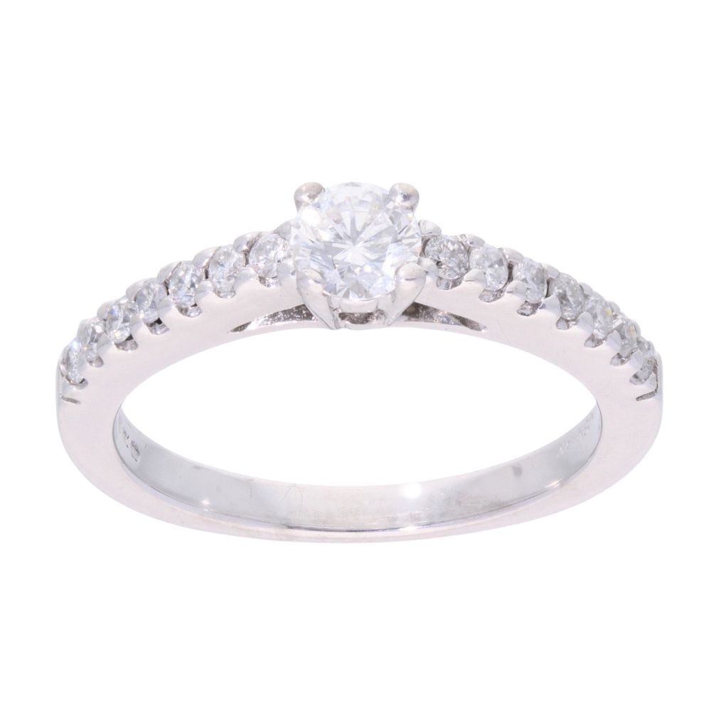 9ct White Gold 0.20ct Diamond Solitaire Ring