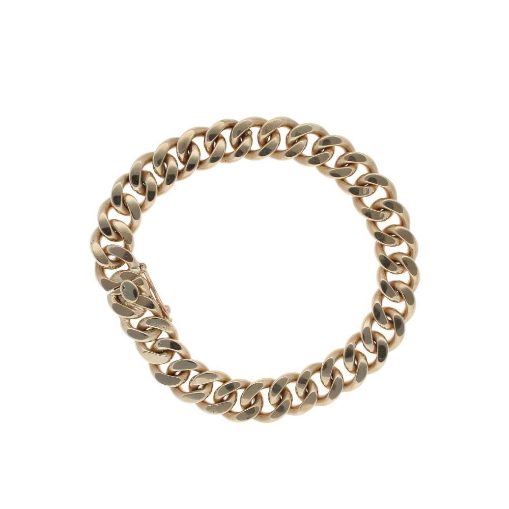 9ct Yellow Gold Curb Bracelet 7" Ramsdens Jewellery