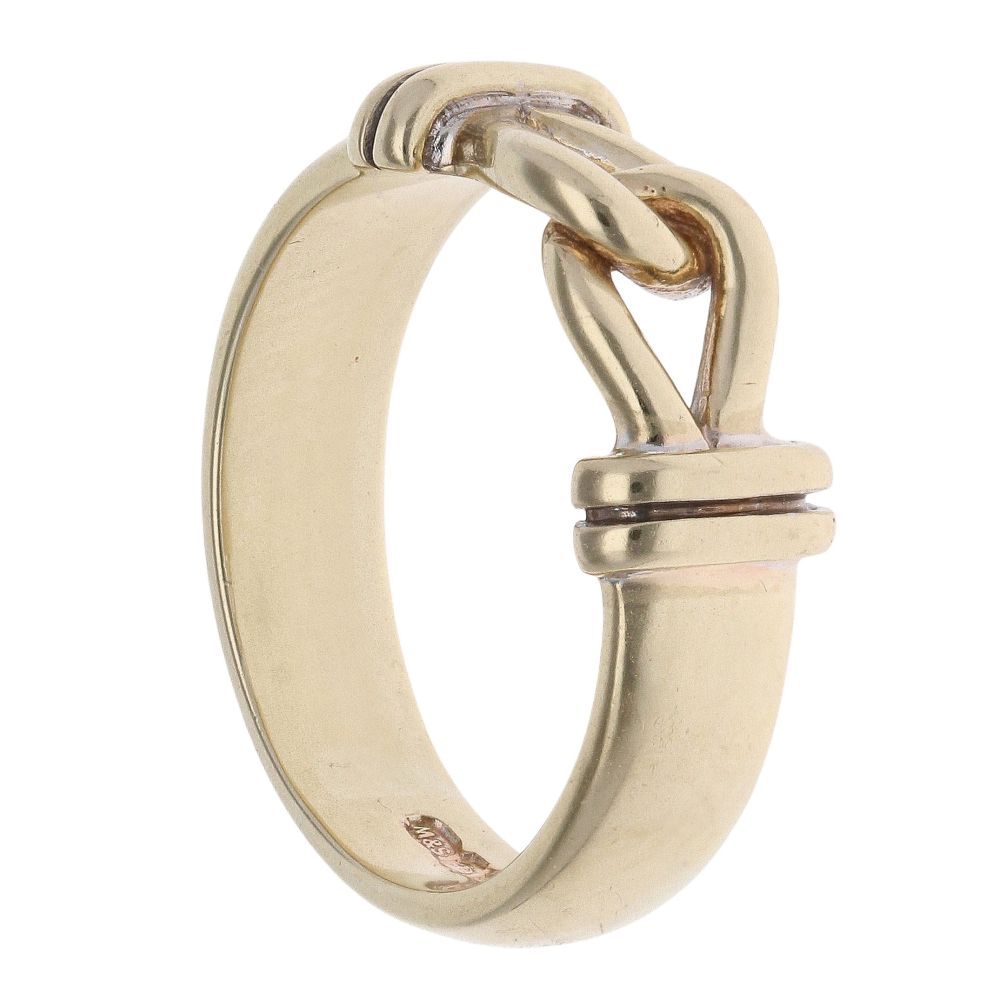 9ct Yellow And White Gold Fancy Interlink Ring RAMS123373317007 ...
