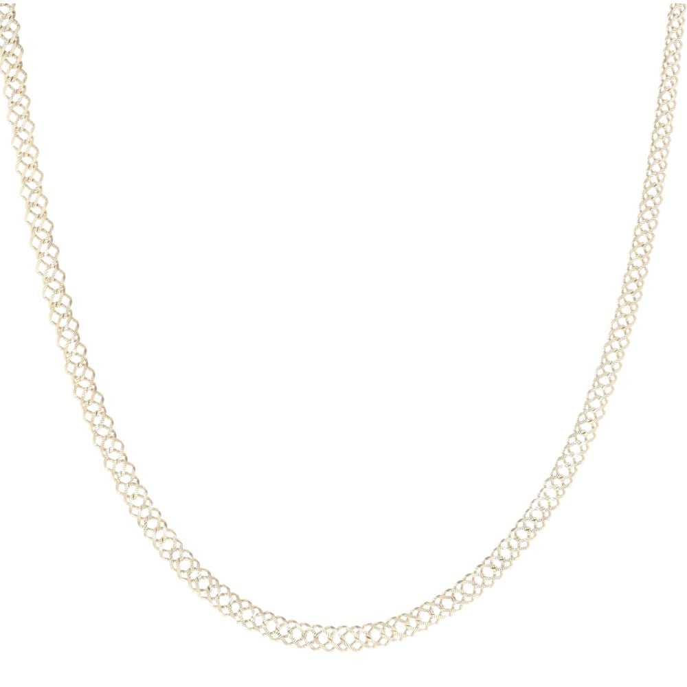 9ct Yellow Gold Double Curb Chain 18"