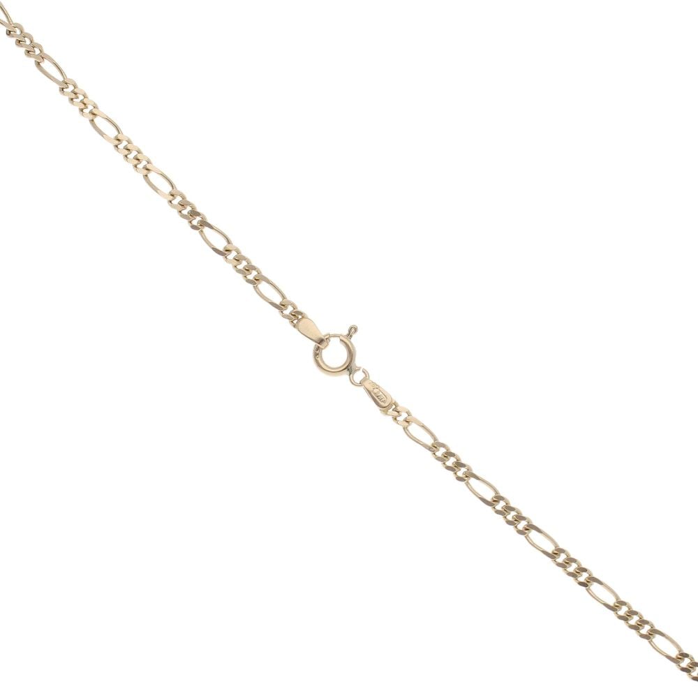 9ct Yellow Gold Figaro Chain 22"