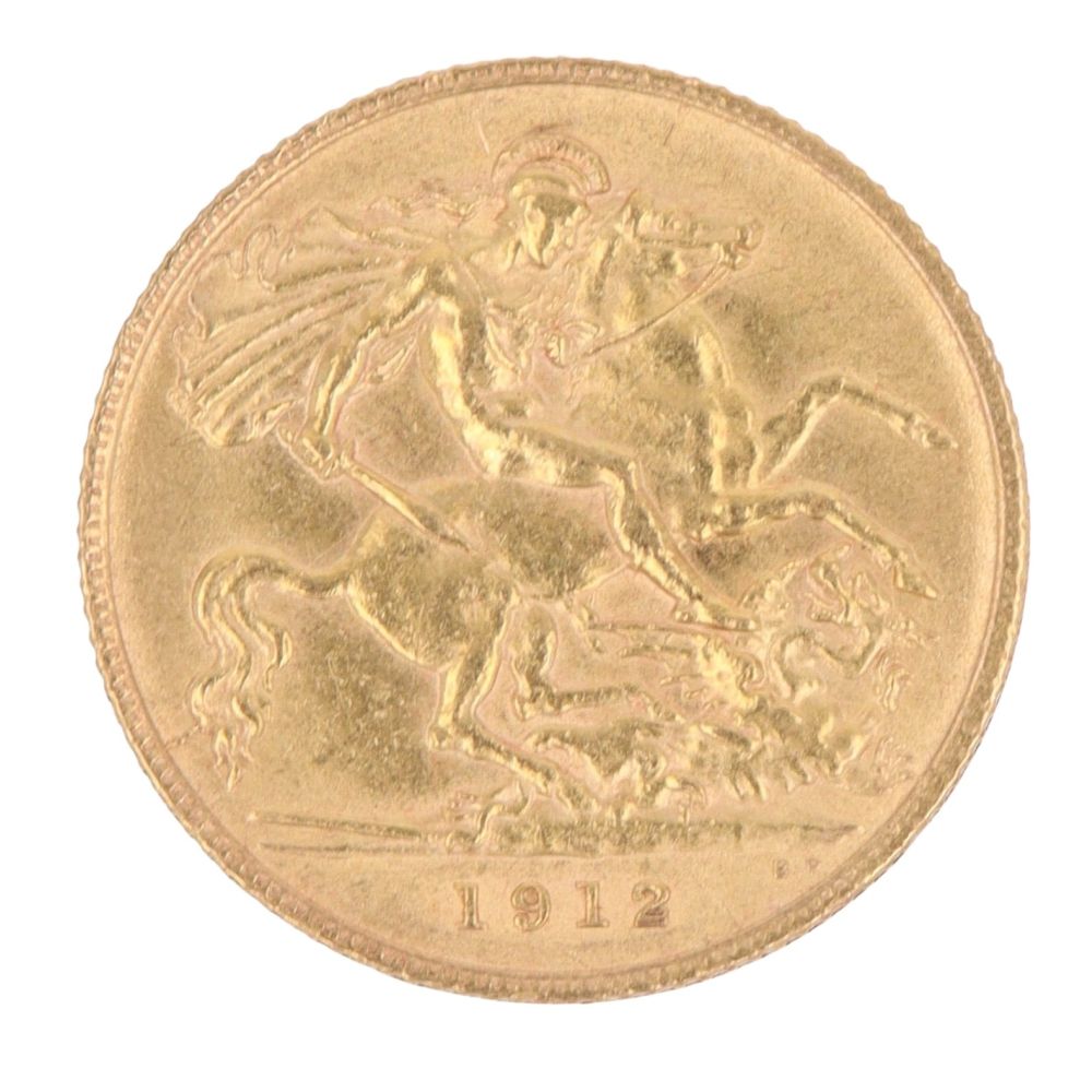 1912 George V Half Sovereign Coin