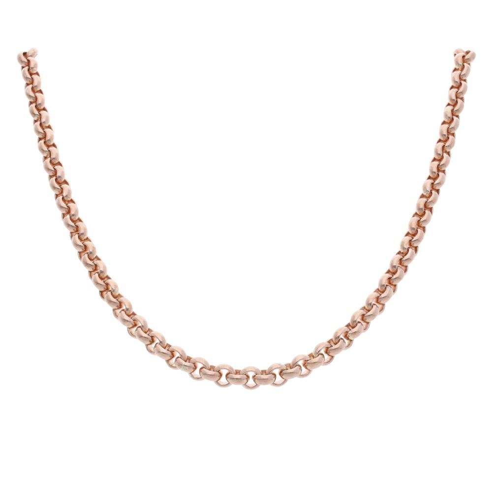 9ct Rose Gold Belcher Chain 22"
