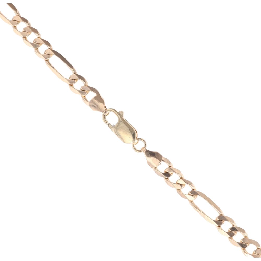 9ct Yellow Gold Figaro Chain 22"
