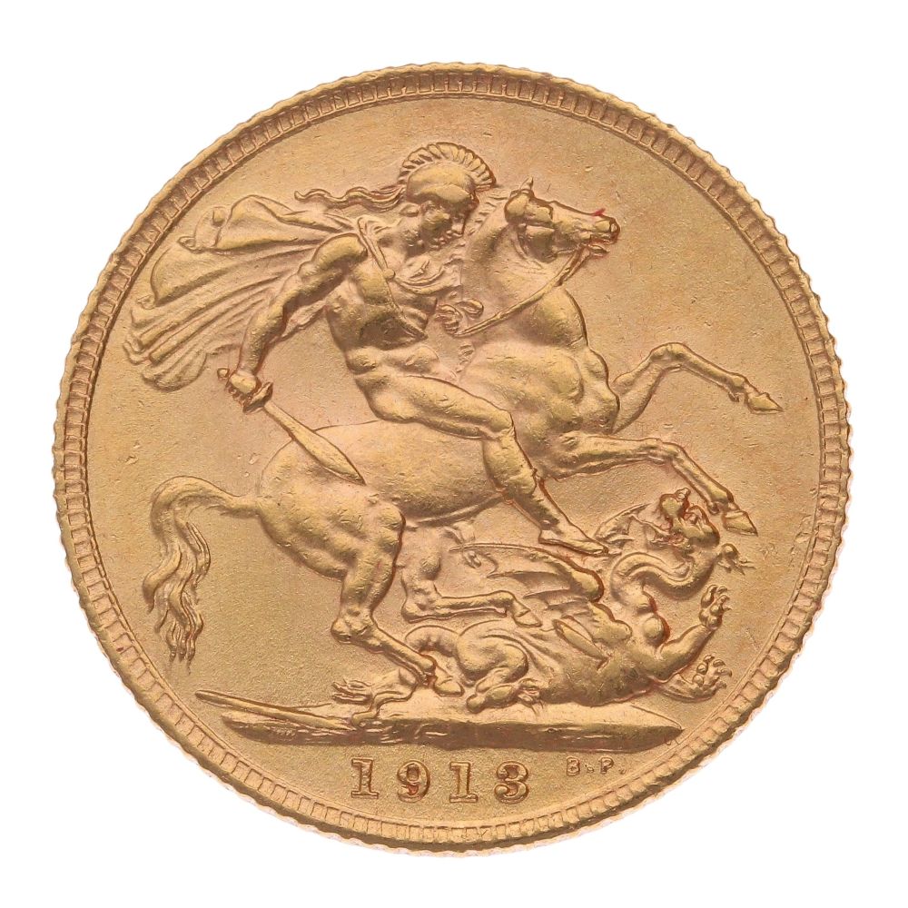 1913 George V Full Sovereign Coin