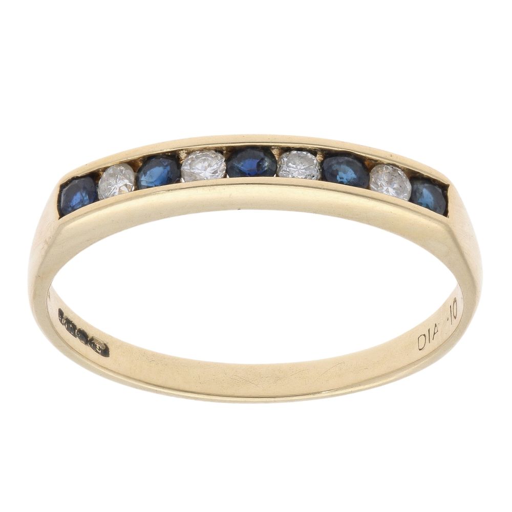 18ct Yellow Gold 0.35ct Pavé Half-Eternity Ring