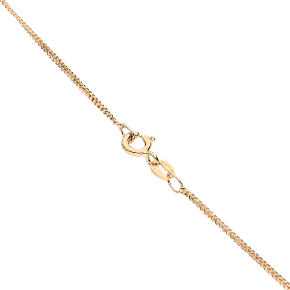9ct Yellow Gold Rennie Mac Pendant and Curb Chain 18"