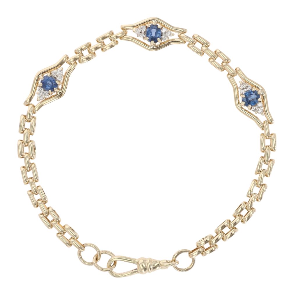9ct Yellow Gold 0.15ct Diamond Bracelet